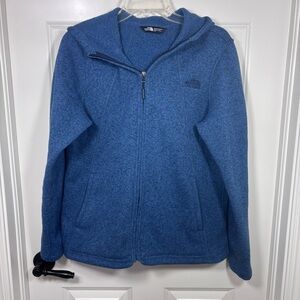 The North Face Crescent Full Zip Sweater Fleece Hoodie Jacket Women’s L Blue